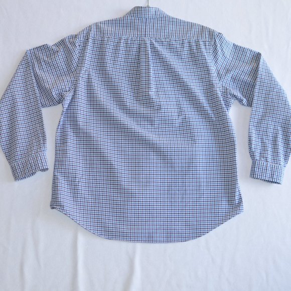 RALPH LAUREN MENS BUTTON DOWN COTTON SHIRT PURPLE BLUE PLAID XL - Picture 6 of 6
